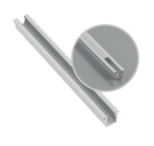 Profil LED mikro wpuszczany 3M silver
