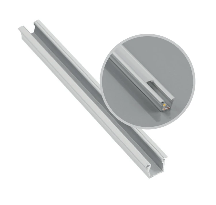 Profil LED mikro wpuszczany 3M silver