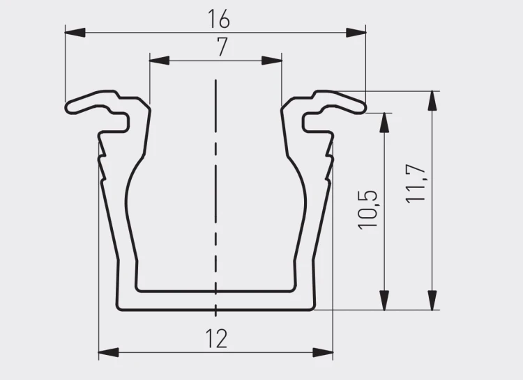 Profil LED mikro wpuszczany 3M silver