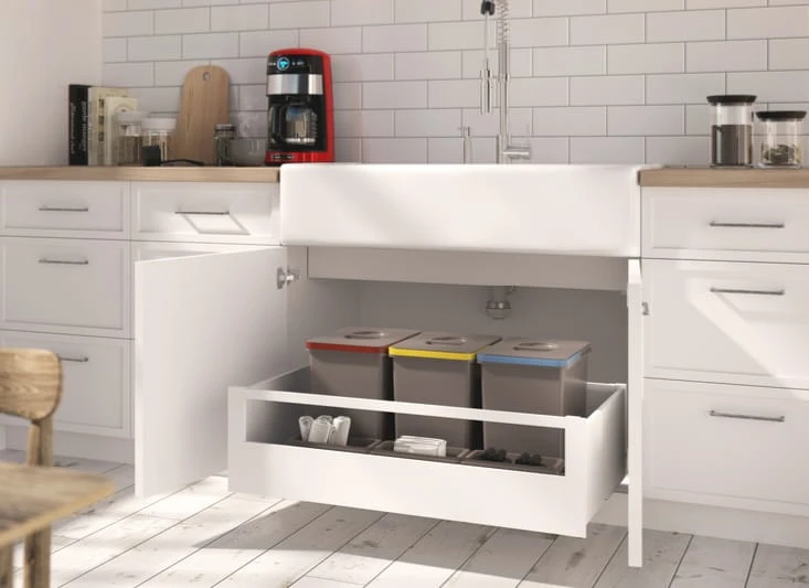 System pojemników MULTINO 800 3X15L + 3 brytfanki antracyt