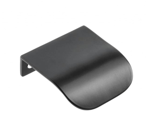 Uchwyt meblowy krawędziowy FIORD C=32 mm czarny mat