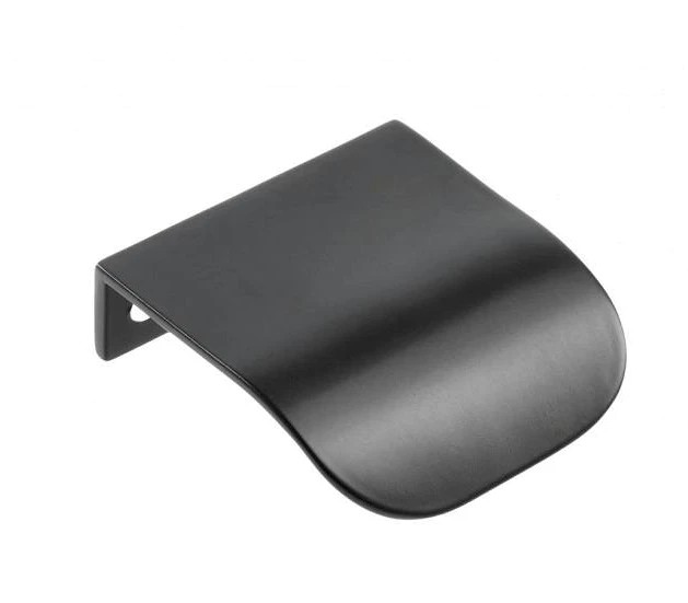 Uchwyt meblowy krawędziowy FIORD C=32 mm czarny mat