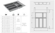 Wkład na sztućce AXISPACE 600 Biały
