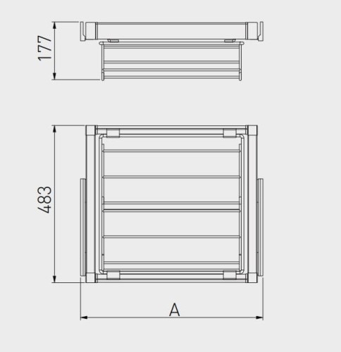 Szuflada na obuwie Elite 800 mm biała