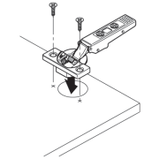 Zawias meblowy BLUM 71B3550 BLUM 110° nakładany