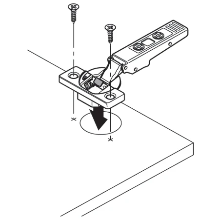 Zawias meblowy BLUM 71B3550 BLUM 110° nakładany