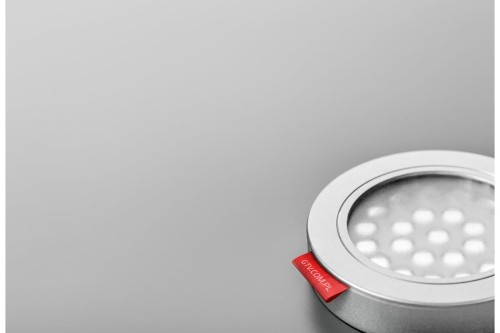 Oprawa LED srebrna wpuszczana z dystansem Vasco 12V DC 1.7W 24 SMD3528 ciepły biały 200cm przew