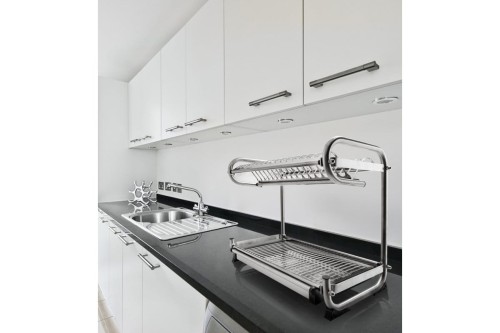 Ociekarka do naczyń dwupoziomowa D240*W482*H340 inox