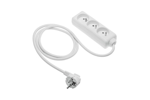 Przedłużacz domowy 3 gniazda 3m 3x100MM2
