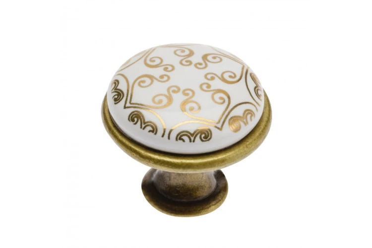 Gałka-meblowa 0728-J4 orient gold porcel anty mosi