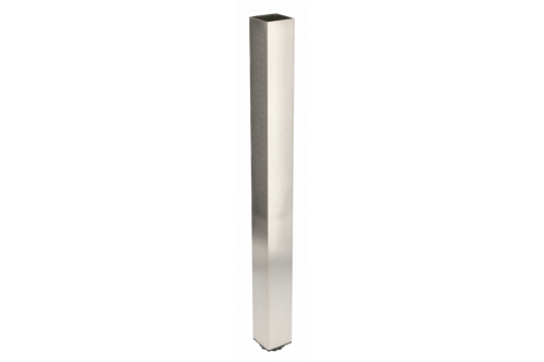 Noga kwadratowa aluminiowa ze stopką regulacyjną 60x60x710 inox