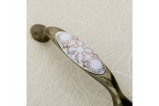 Uchwyt porcelanowy 0728 C-Orient Gold antyczny mosiądz