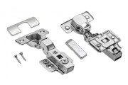 Zawias meblowy hydrauliczny półwpuszczany