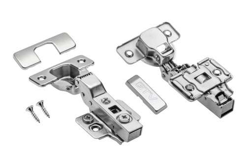 Zawias meblowy hydrauliczny półwpuszczany