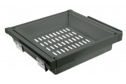 Szuflada Elite z koszem metalowym 700 mm z funkcją cichego zamknięcia szary antracyt