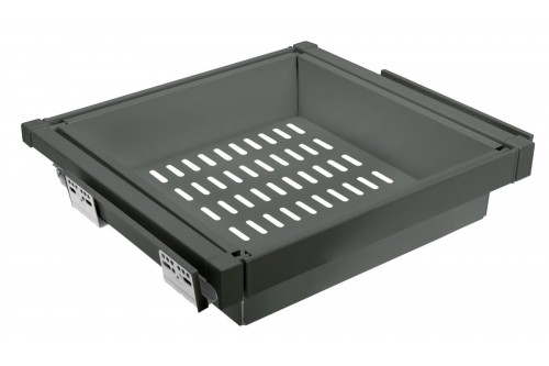 Szuflada Elite z koszem metalowym 700 mm z funkcją cichego zamknięcia szary antracyt