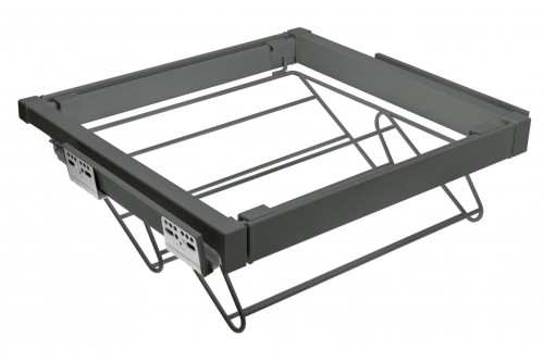 Szuflada Elite na obuwie 900 mm z funkcją cichego zamknięcia szary antracyt