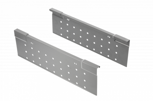 Bok perforowany 450mm do szuflady wysokiej MODERN BOX SQUARE szary