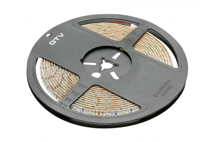 Taśma Flash 3528 300 LED neutralny biały 24W wodoodporna 8mm Rolka 5m 12V