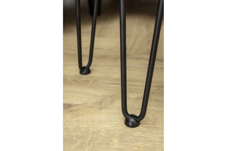 Noga hairpin ARTO ze stopką 2 pręty 10 x 304 mm czarna