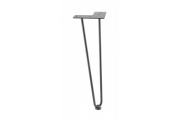 Noga hairpin ARTO ze stopką 2 pręty 10 x 406 mm czarna