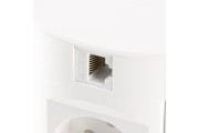 Przedłużacz biur wpuszcz COMFORT PLUS 120mm4x gn french2xUSB.2xRJ45ład indu 5Wprzew 15biały