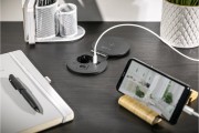 Przedłużacz biur wpuszcz CHARGER PLUS1 gn frenchUSB A+Cwymien USB-AHDMIRJ45przewód 15mbiały