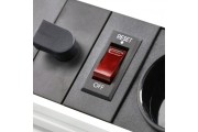 Przedłużacz biur wpuszcz CAMINO 80mm2x gn frenchUSB A+Cład indukcyjna 10Wprzewód 1.5mbiały