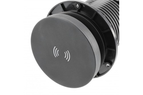Przedłużacz biur wpuszcz CAMINO 80mm2x gn schukoUSB A+Cład indukcyjna 10Wprzewód 1.5mczarny
