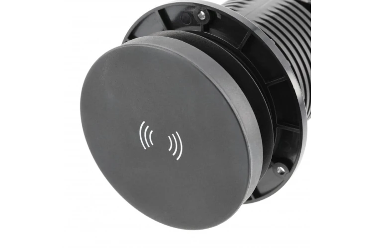Przedłużacz biur wpuszcz CAMINO 80mm2x gn schukoUSB A+Cład indukcyjna 10Wprzewód 1.5mczarny