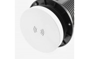 Przedłużacz biur wpuszcz CAMINO 80mm2x gn schukoUSB A+C ład indukcyjna 10Wprzewód 1.5mbiały