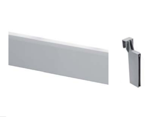 Modern Box system kwadratowy zestaw do organizacji szuflady (listwa + złączki), biały