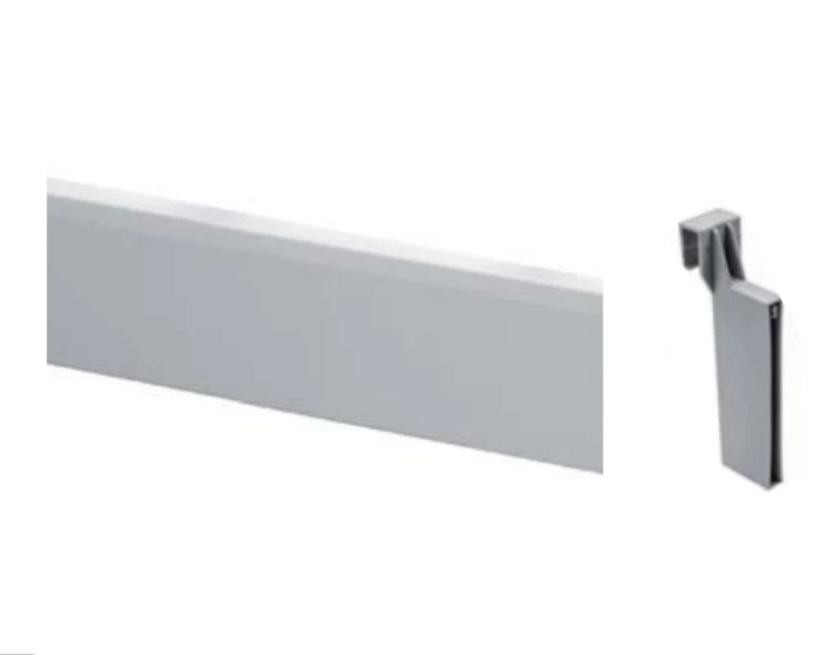 Modern Box system kwadratowy zestaw do organizacji szuflady (listwa + złączki), biały