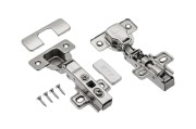 Zawias meblowy hydrauliczny ECHC  prosty prowadnik H=0 4 otwory