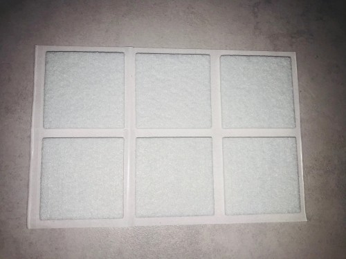 Filc 40x40 biały 6szt.