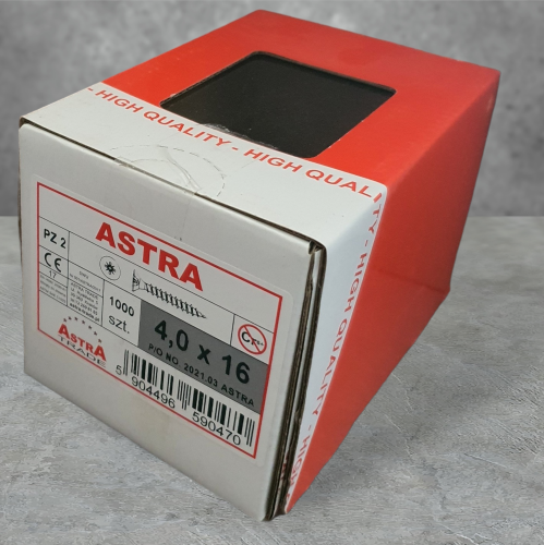 Wkręt ASTRA 4*16 ocynk / 1000szt
