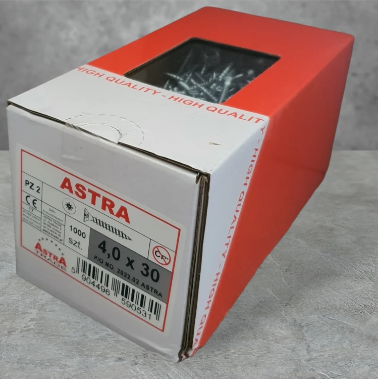 Wkręt ASTRA 4*30 ocynk / 1000szt