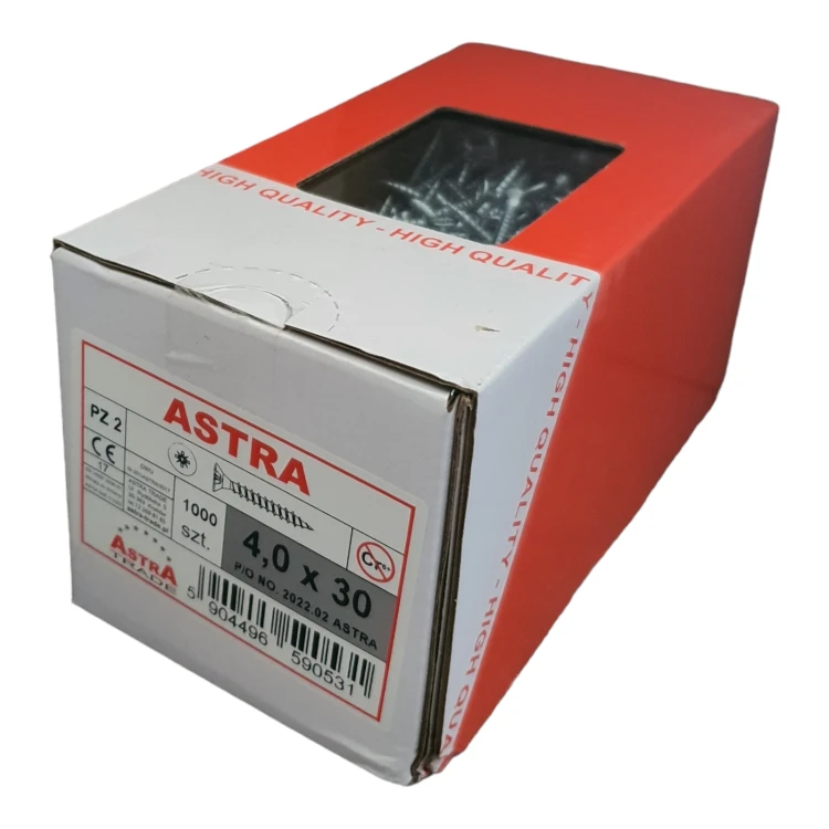 Wkręt ASTRA 4*30 ocynk / 1000szt