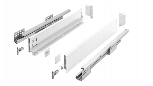 Szuflada AXISPRO push 550mm biała niska 84