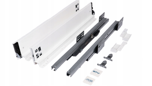 Szuflada AXISPRO push 550mm biała niska 84