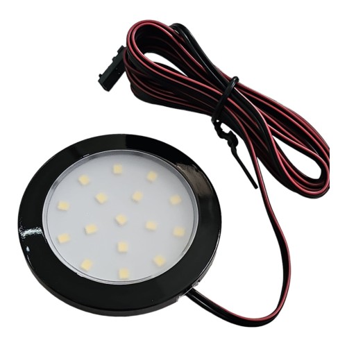 Oprawa LED Lumino czarny połysk 12V 1.5W zimne