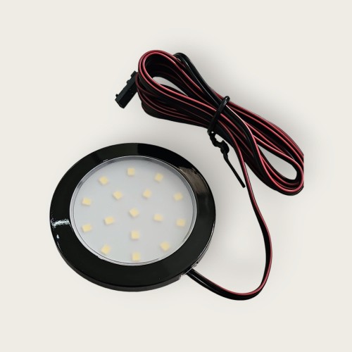 Oprawa LED Lumino czarny połysk 12V 1.5W zimne