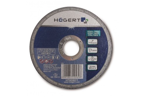Tarcza korundowa do cięcia metalu i inoxu 115 x 10 x 22.23 mm