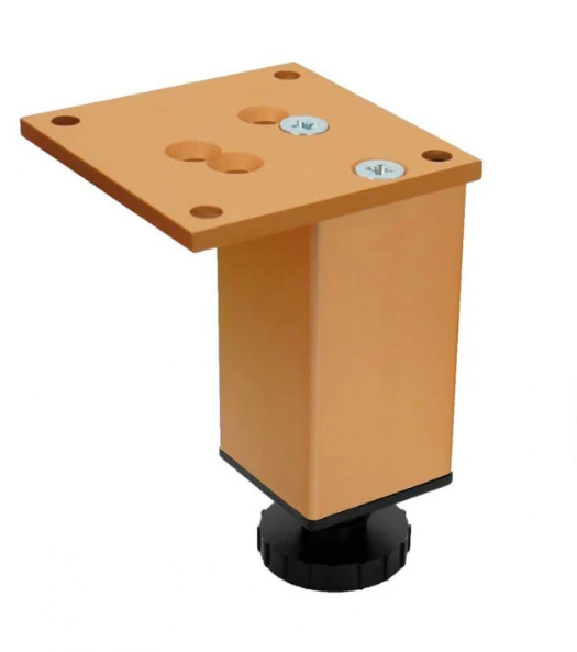 Nóżka mebl. KWADRAT H-150 45x45 złoto