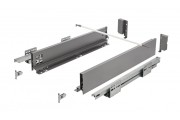 Szuflada GTV AXISPRO, H=84 mm, L=300 mm, push to open, pełny wysuw, antracyt