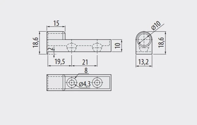 Adapter do odbojnika prosty