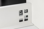 Szuflada GTV AXISPRO, H=167 mm, L=350 mm, push to open, pełny wysuw, biały