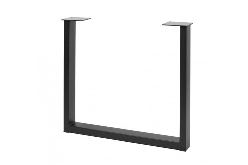 Noga stelażowa GTV INDUSTRIA, prostokąt, H=710 mm, W=820 mm, profil 80 x 40, stal, czarny