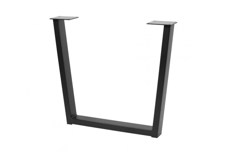 Noga stelażowa GTV INDUSTRIA, trapez, H=710 mm, W=820 mm, profil 80 x 40, stal, czarny