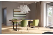 Noga stelażowa GTV INDUSTRIA, trapez, H=710 mm, W=820 mm, profil 80 x 40, stal, czarny